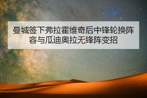 曼城签下弗拉霍维奇后中锋轮换阵容与瓜迪奥拉无锋阵变招